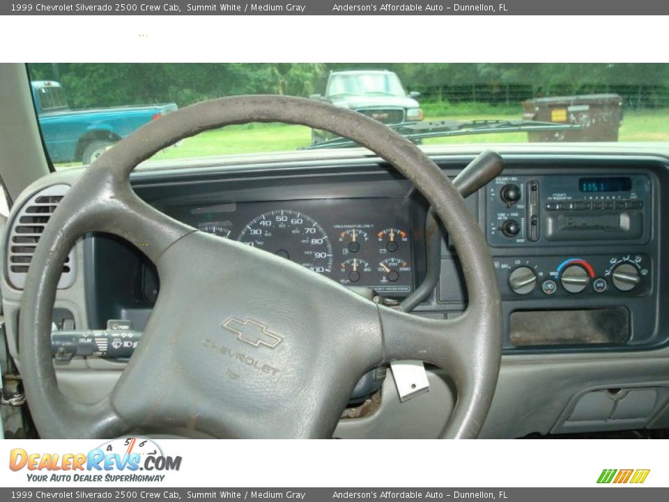 1999 Chevrolet Silverado 2500 Crew Cab Summit White / Medium Gray Photo #14