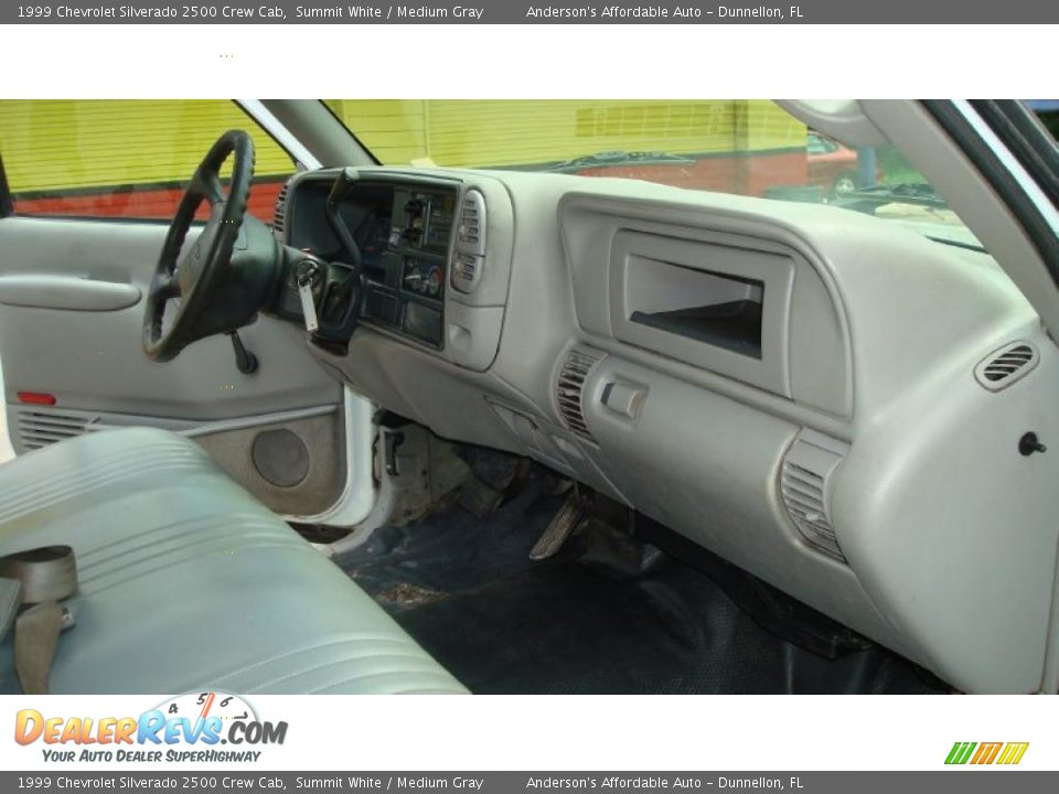 1999 Chevrolet Silverado 2500 Crew Cab Summit White / Medium Gray Photo #18