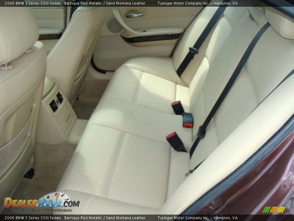 2006 BMW 3 Series 330i Sedan Barrique Red Metallic / Sand Montana Leather Photo #8