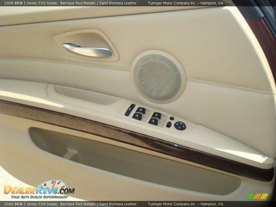 2006 BMW 3 Series 330i Sedan Barrique Red Metallic / Sand Montana Leather Photo #12