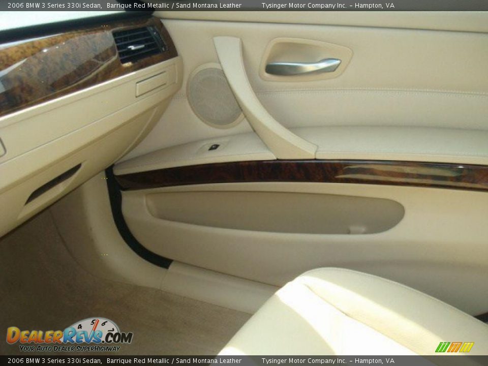 2006 BMW 3 Series 330i Sedan Barrique Red Metallic / Sand Montana Leather Photo #16
