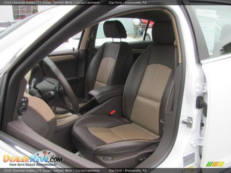 2009 Chevrolet Malibu LTZ Sedan Summit White / Cocoa/Cashmere Photo #11
