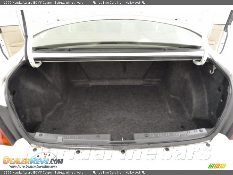 1999 Honda Accord EX V6 Coupe Taffeta White / Ivory Photo #10