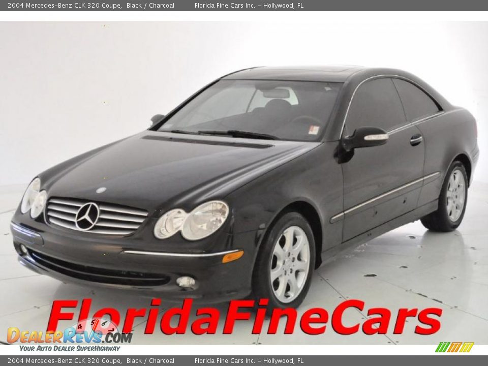 2004 Mercedes-Benz CLK 320 Coupe Black / Charcoal Photo #1