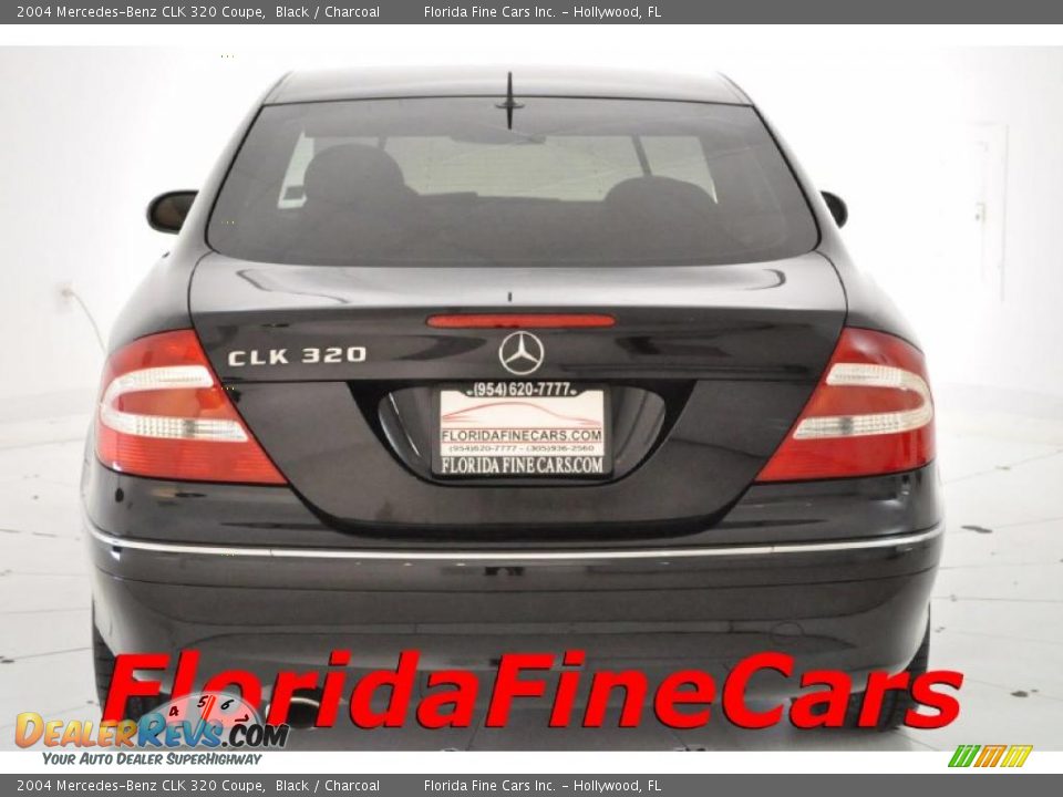 2004 Mercedes-Benz CLK 320 Coupe Black / Charcoal Photo #6