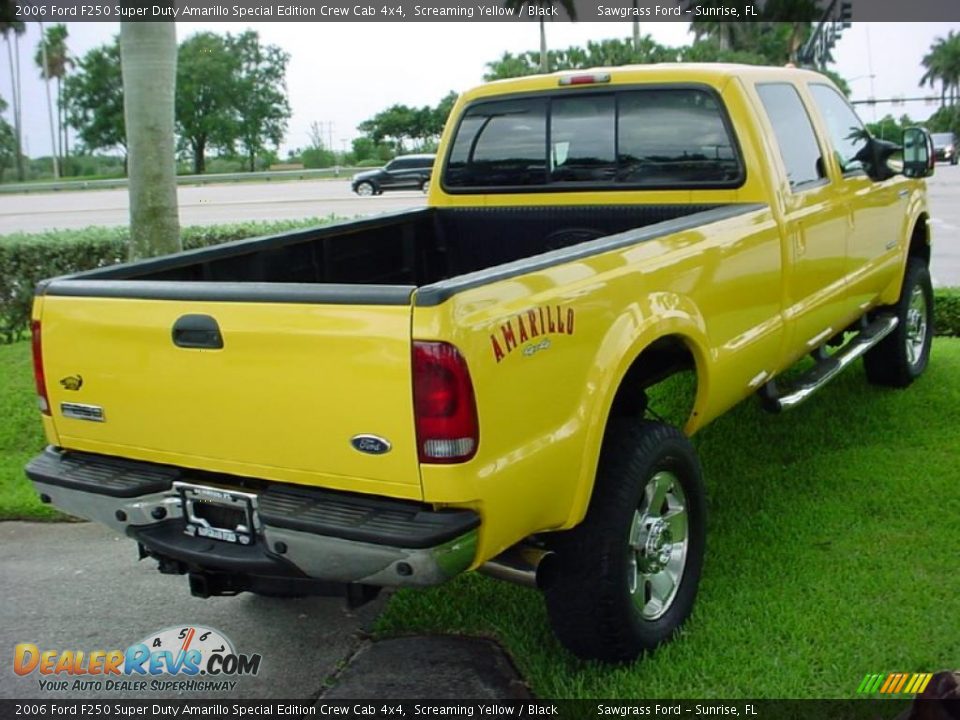 2006 Ford F250 Super Duty Amarillo Special Edition Crew Cab 4x4 Screaming Yellow / Black Photo #10