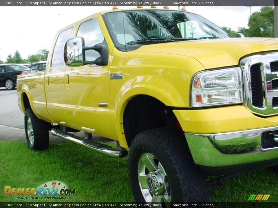 2006 Ford F250 Super Duty Amarillo Special Edition Crew Cab 4x4 Screaming Yellow / Black Photo #11