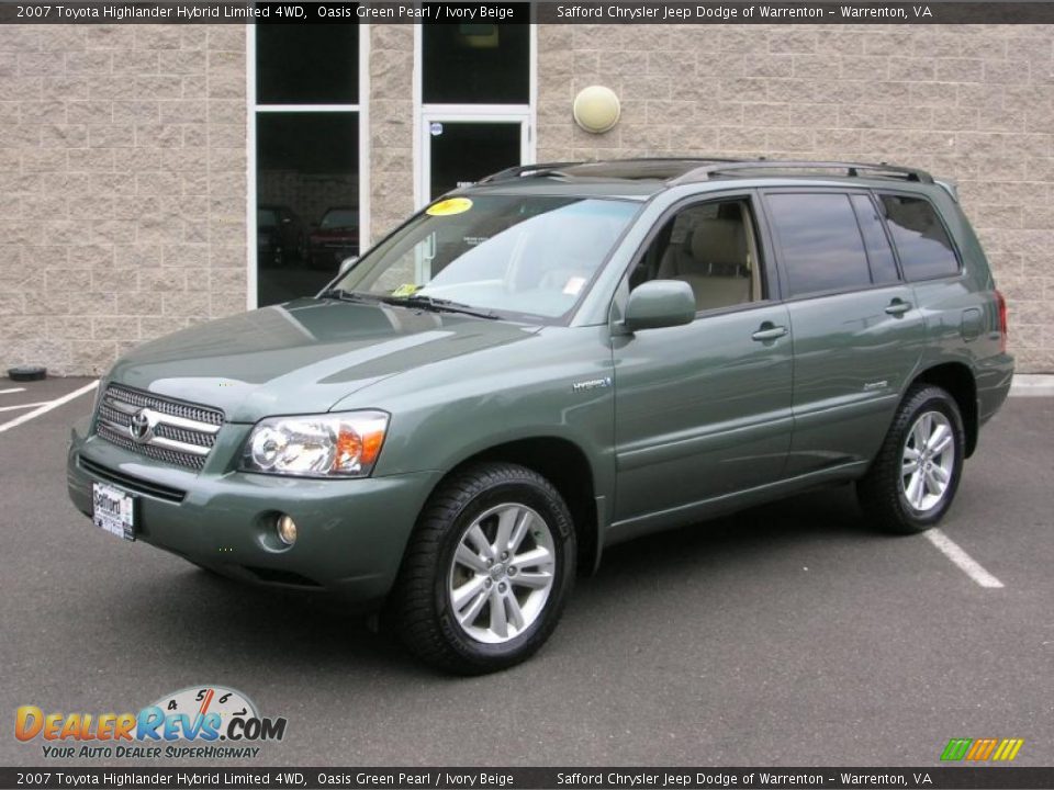 2007 Toyota Highlander Hybrid Limited 4WD Oasis Green Pearl / Ivory Beige Photo #1