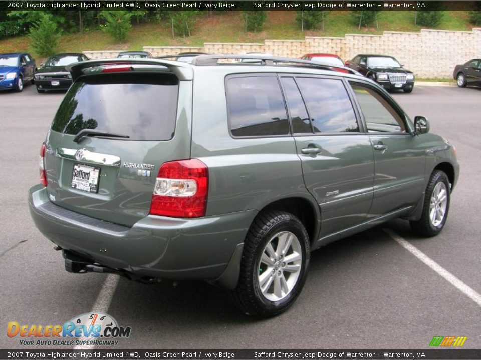 2007 Toyota Highlander Hybrid Limited 4WD Oasis Green Pearl / Ivory Beige Photo #2