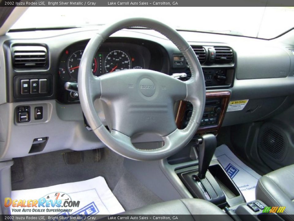 2002 Isuzu Rodeo LSE Bright Silver Metallic / Gray Photo #5