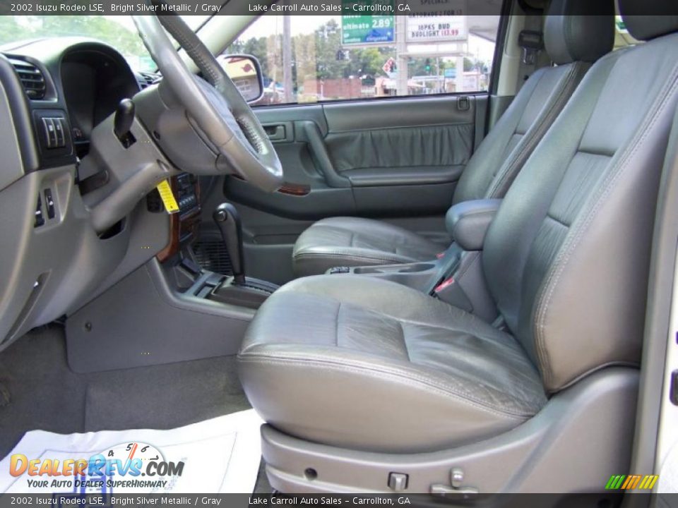 2002 Isuzu Rodeo LSE Bright Silver Metallic / Gray Photo #7