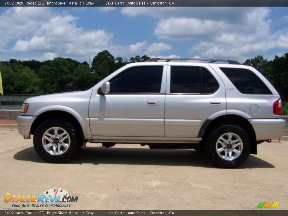 2002 Isuzu Rodeo LSE Bright Silver Metallic / Gray Photo #12