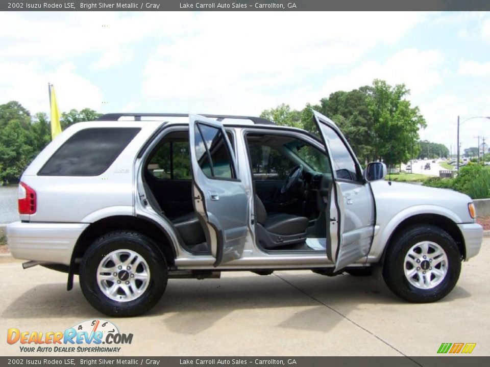 2002 Isuzu Rodeo LSE Bright Silver Metallic / Gray Photo #13