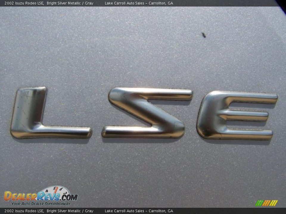 2002 Isuzu Rodeo LSE Bright Silver Metallic / Gray Photo #17