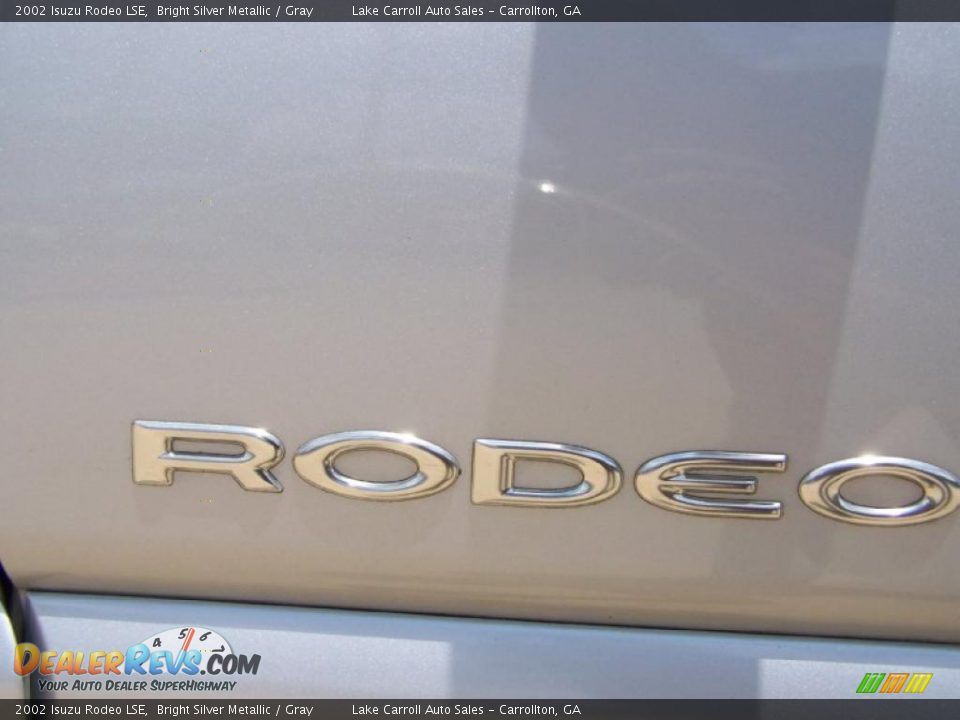 2002 Isuzu Rodeo LSE Bright Silver Metallic / Gray Photo #18