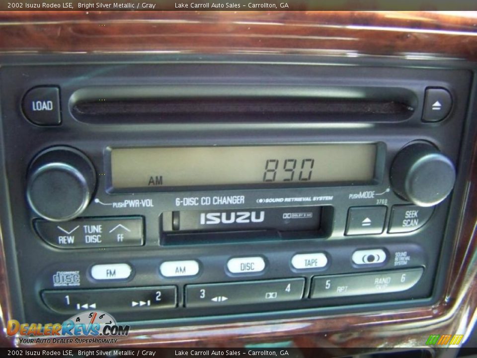 2002 Isuzu Rodeo LSE Bright Silver Metallic / Gray Photo #29
