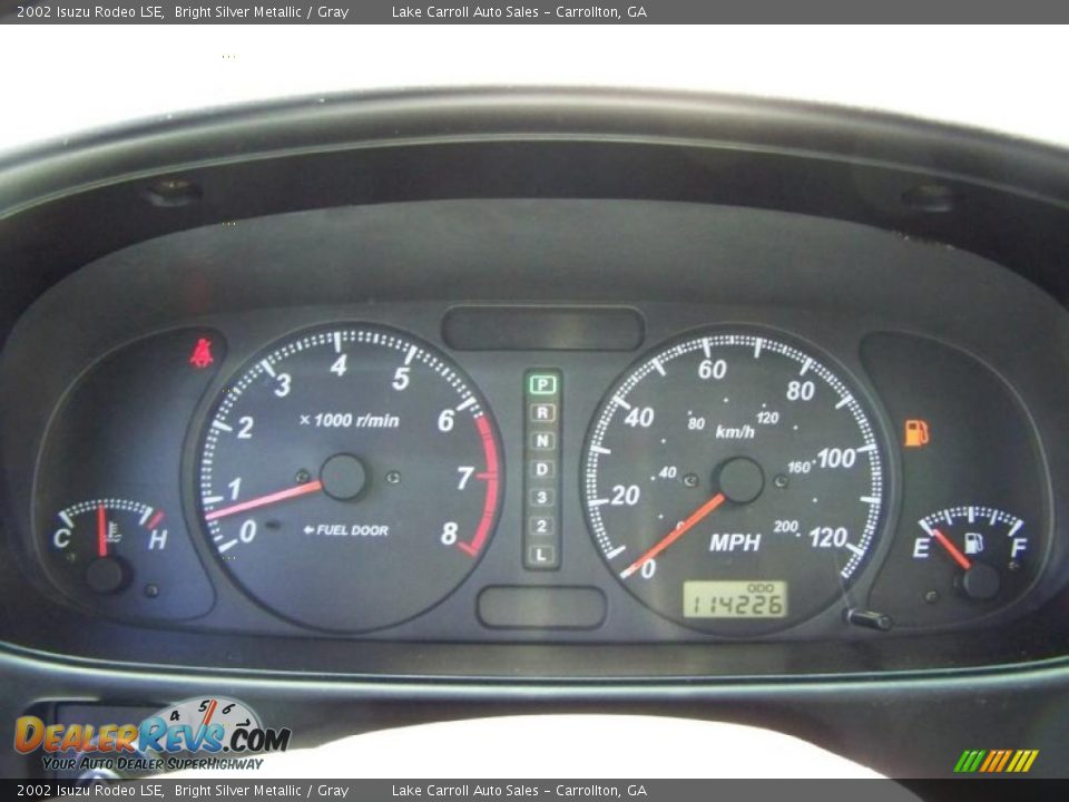 2002 Isuzu Rodeo LSE Bright Silver Metallic / Gray Photo #31