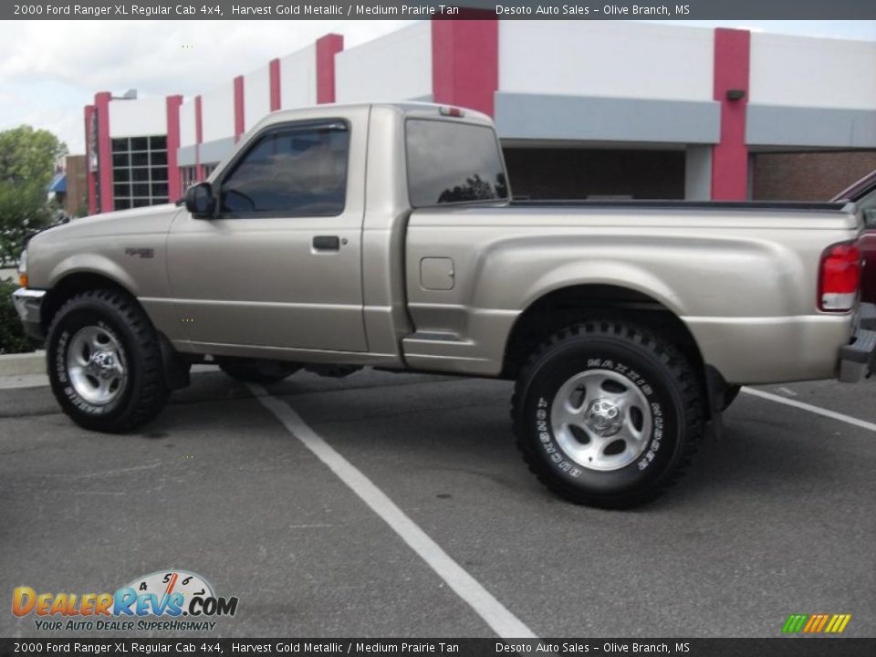 2000 Ford Ranger XL Regular Cab 4x4 Harvest Gold Metallic / Medium Prairie Tan Photo #1