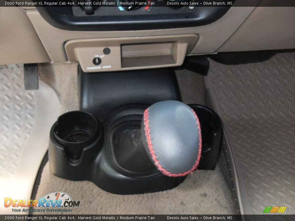 2000 Ford Ranger XL Regular Cab 4x4 Harvest Gold Metallic / Medium Prairie Tan Photo #7
