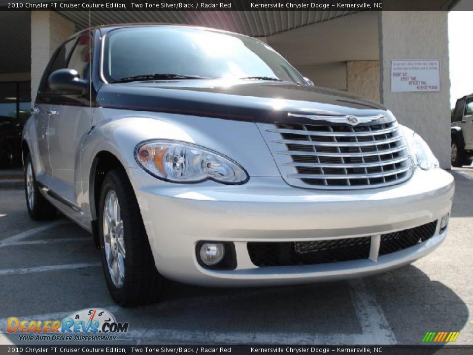 2010 Chrysler PT Cruiser Couture Edition Two Tone Silver/Black / Radar Red Photo #1