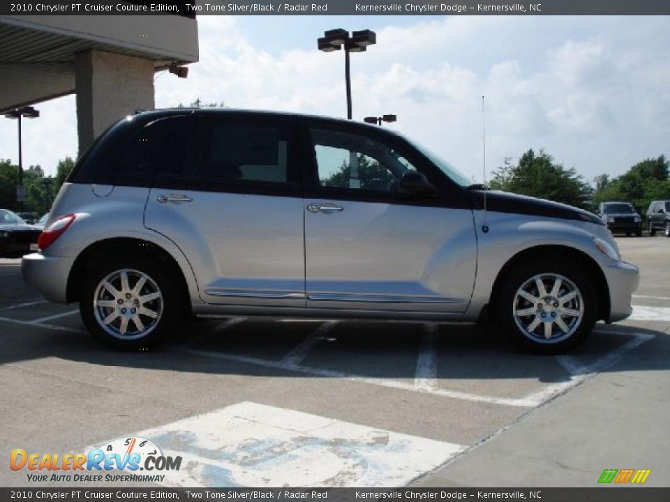 2010 Chrysler PT Cruiser Couture Edition Two Tone Silver/Black / Radar Red Photo #2