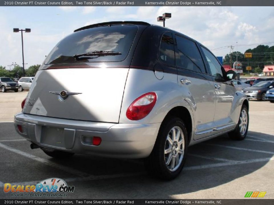 2010 Chrysler PT Cruiser Couture Edition Two Tone Silver/Black / Radar Red Photo #3