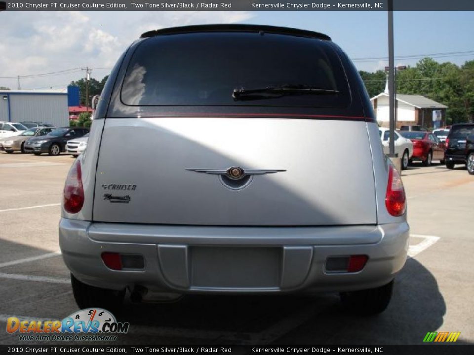 2010 Chrysler PT Cruiser Couture Edition Two Tone Silver/Black / Radar Red Photo #4