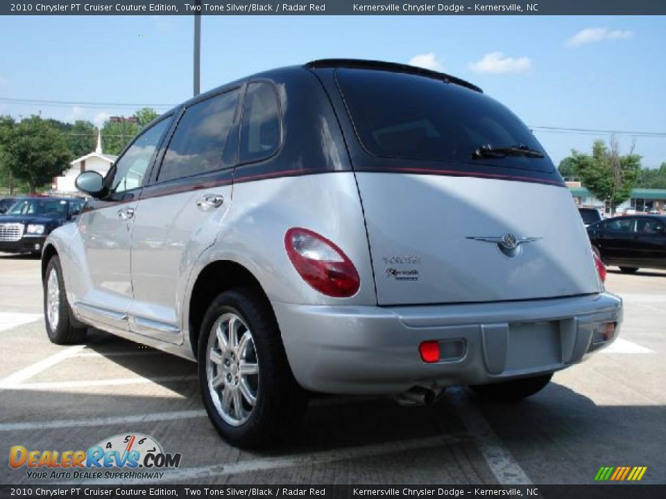 2010 Chrysler PT Cruiser Couture Edition Two Tone Silver/Black / Radar Red Photo #5