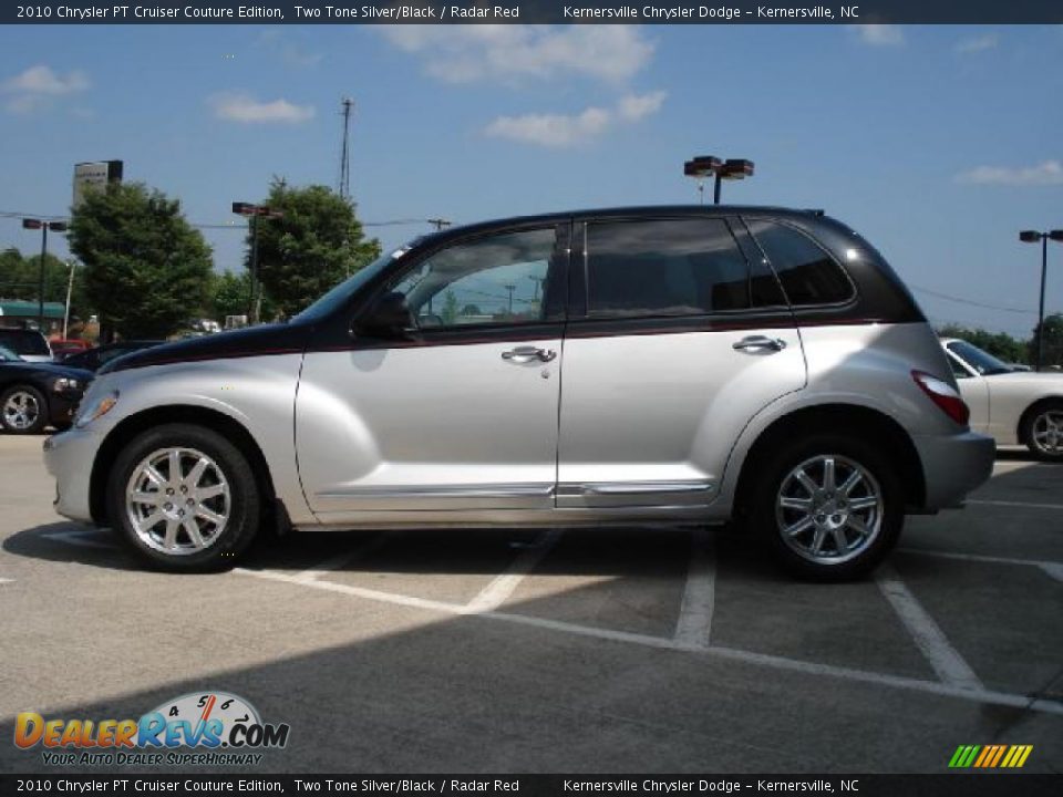 2010 Chrysler PT Cruiser Couture Edition Two Tone Silver/Black / Radar Red Photo #6