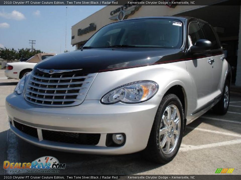 2010 Chrysler PT Cruiser Couture Edition Two Tone Silver/Black / Radar Red Photo #7