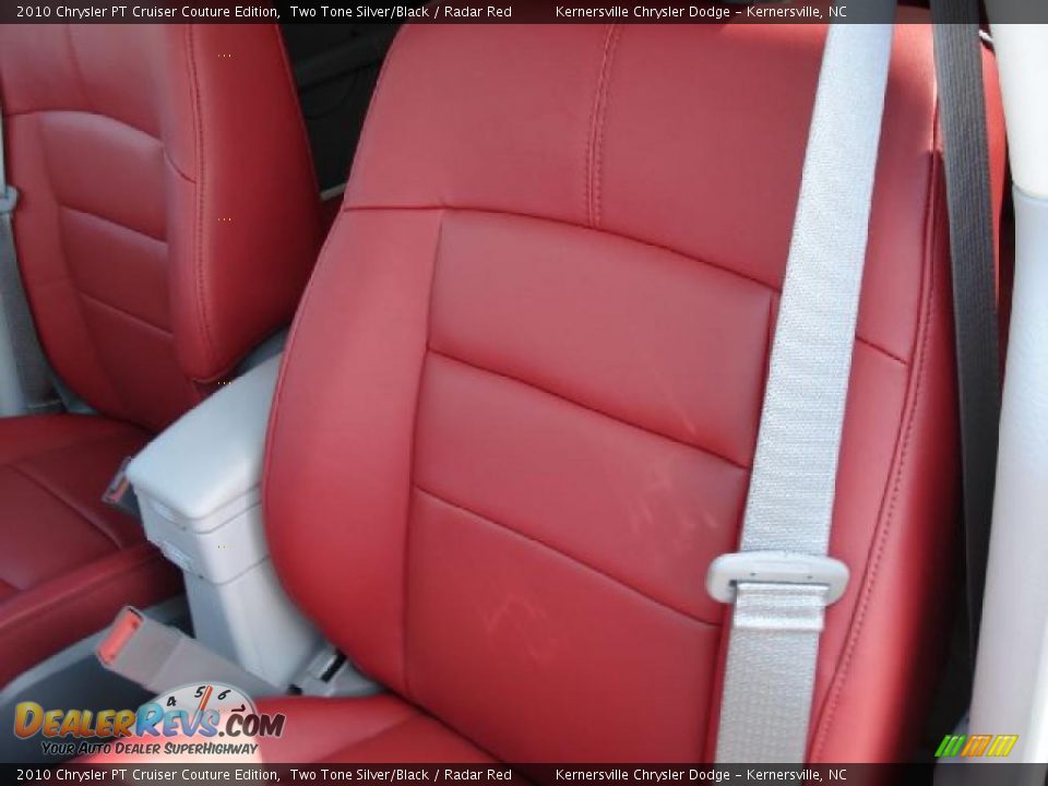 2010 Chrysler PT Cruiser Couture Edition Two Tone Silver/Black / Radar Red Photo #9