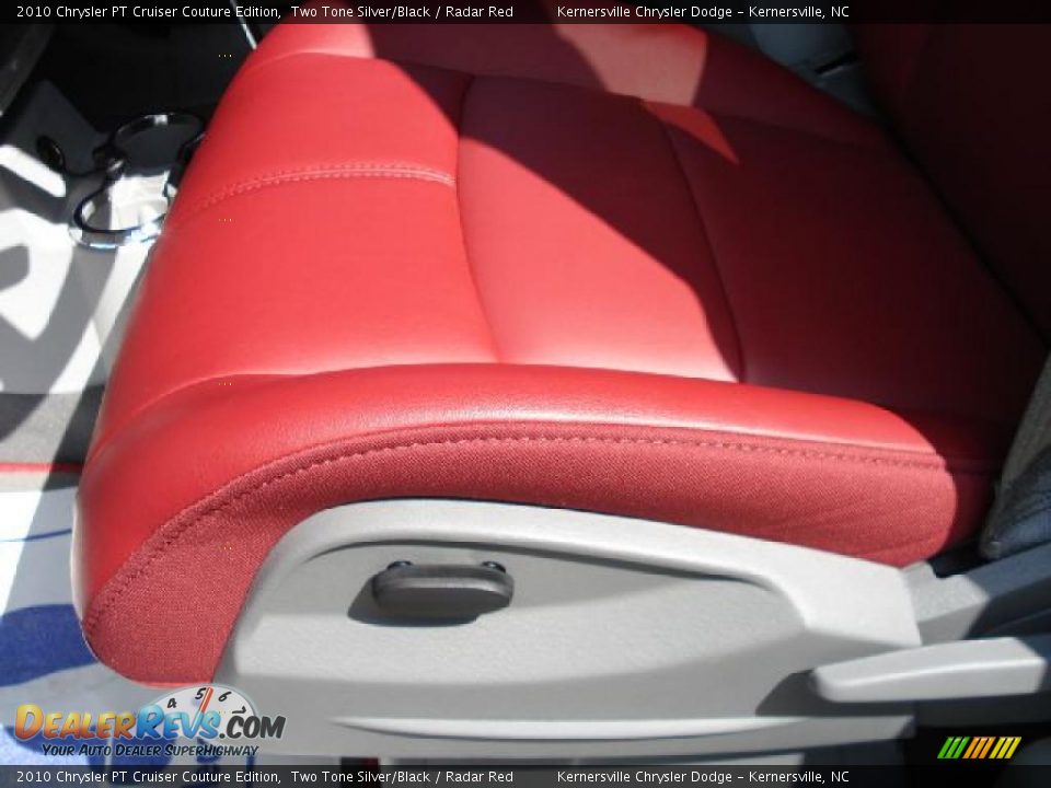 2010 Chrysler PT Cruiser Couture Edition Two Tone Silver/Black / Radar Red Photo #10