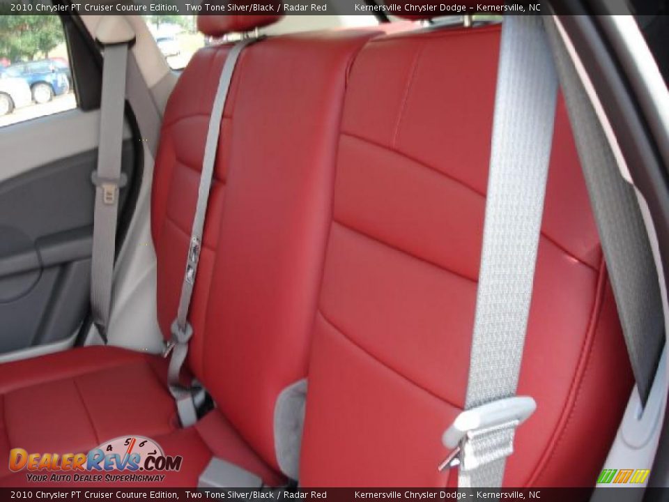 2010 Chrysler PT Cruiser Couture Edition Two Tone Silver/Black / Radar Red Photo #11