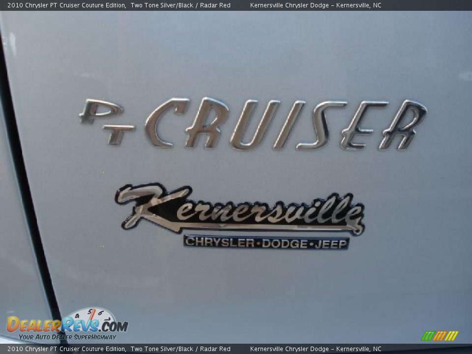 2010 Chrysler PT Cruiser Couture Edition Two Tone Silver/Black / Radar Red Photo #17