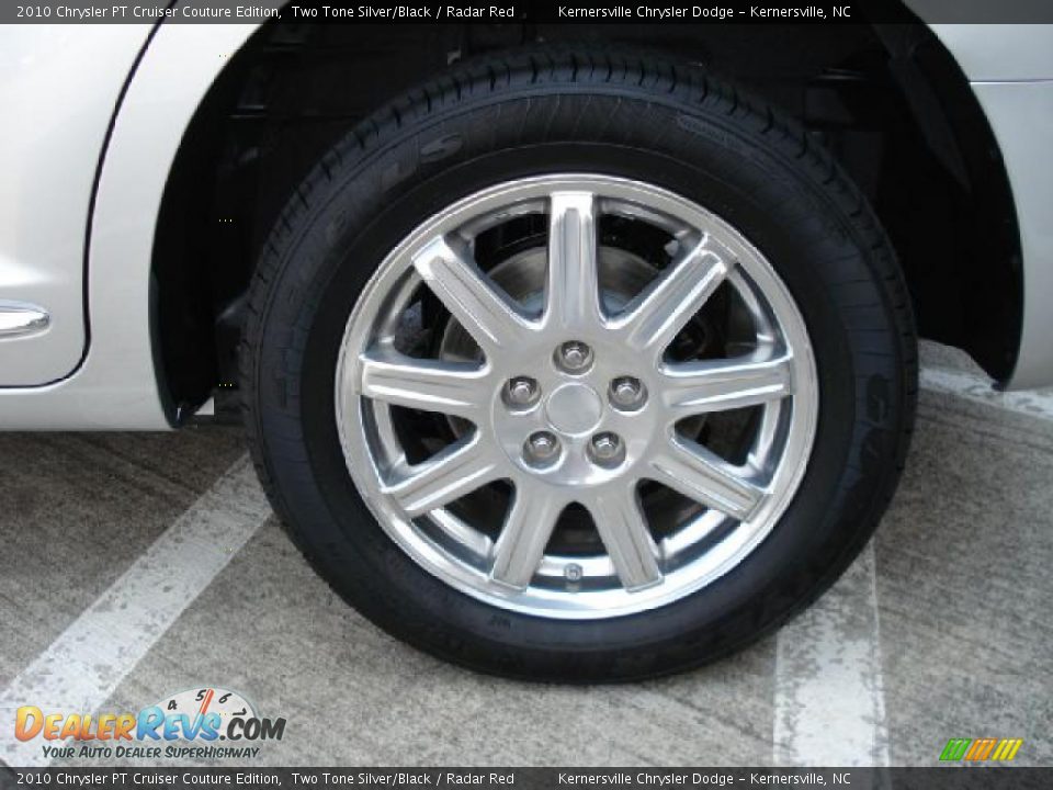 2010 Chrysler PT Cruiser Couture Edition Two Tone Silver/Black / Radar Red Photo #18