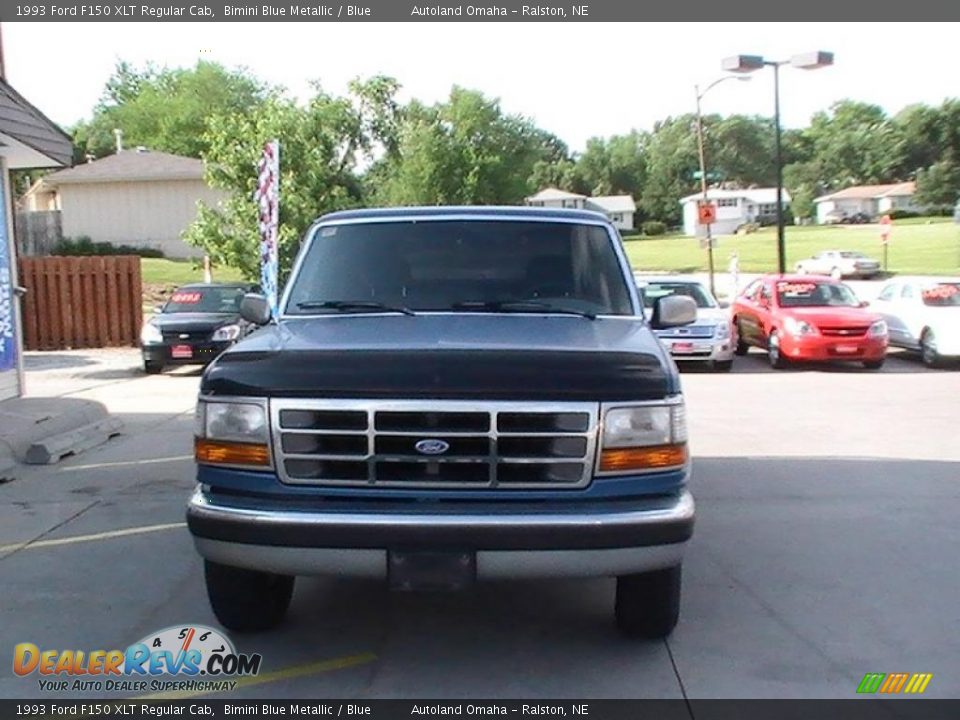 1993 Ford F150 XLT Regular Cab Bimini Blue Metallic / Blue Photo #2