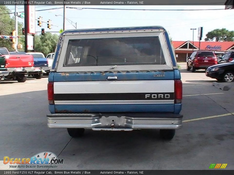 1993 Ford F150 XLT Regular Cab Bimini Blue Metallic / Blue Photo #9