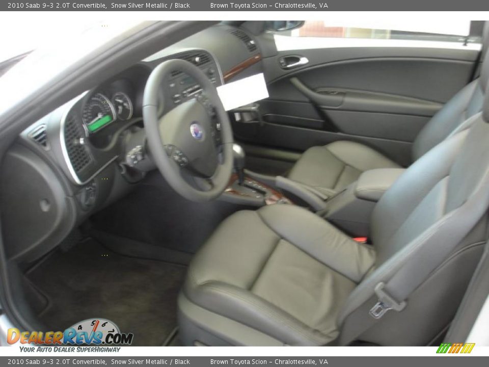 2010 Saab 9-3 2.0T Convertible Snow Silver Metallic / Black Photo #5