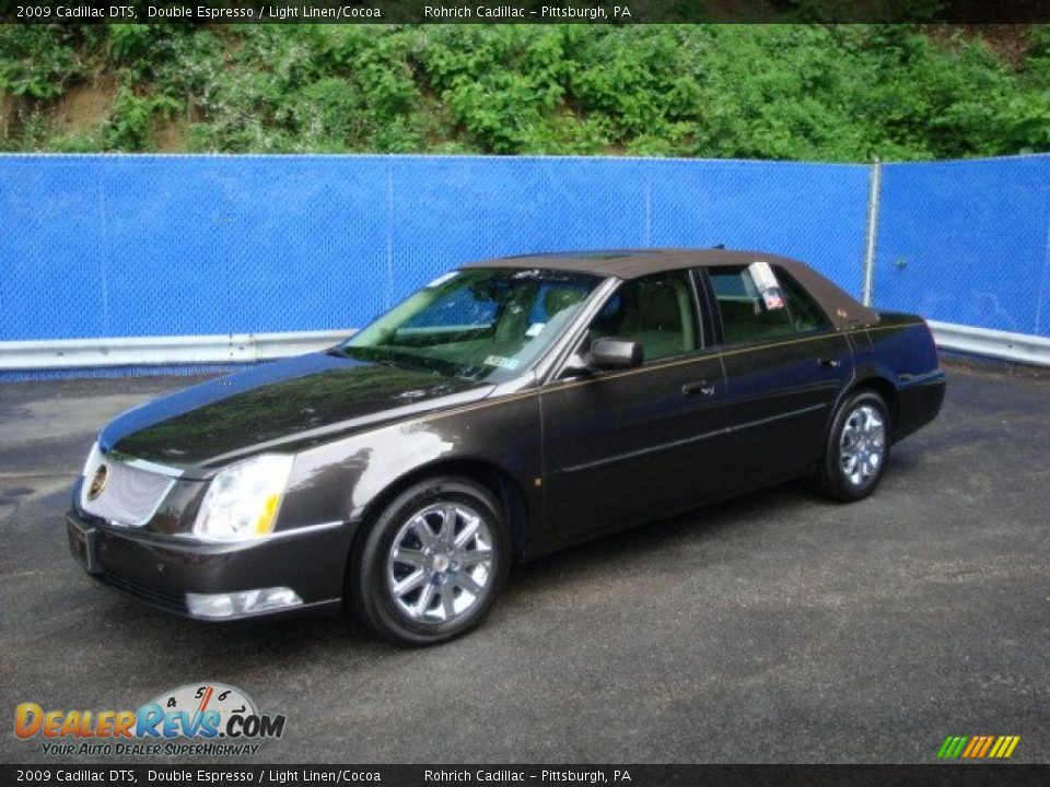 2009 Cadillac DTS Double Espresso / Light Linen/Cocoa Photo #1