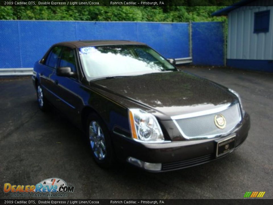 2009 Cadillac DTS Double Espresso / Light Linen/Cocoa Photo #6
