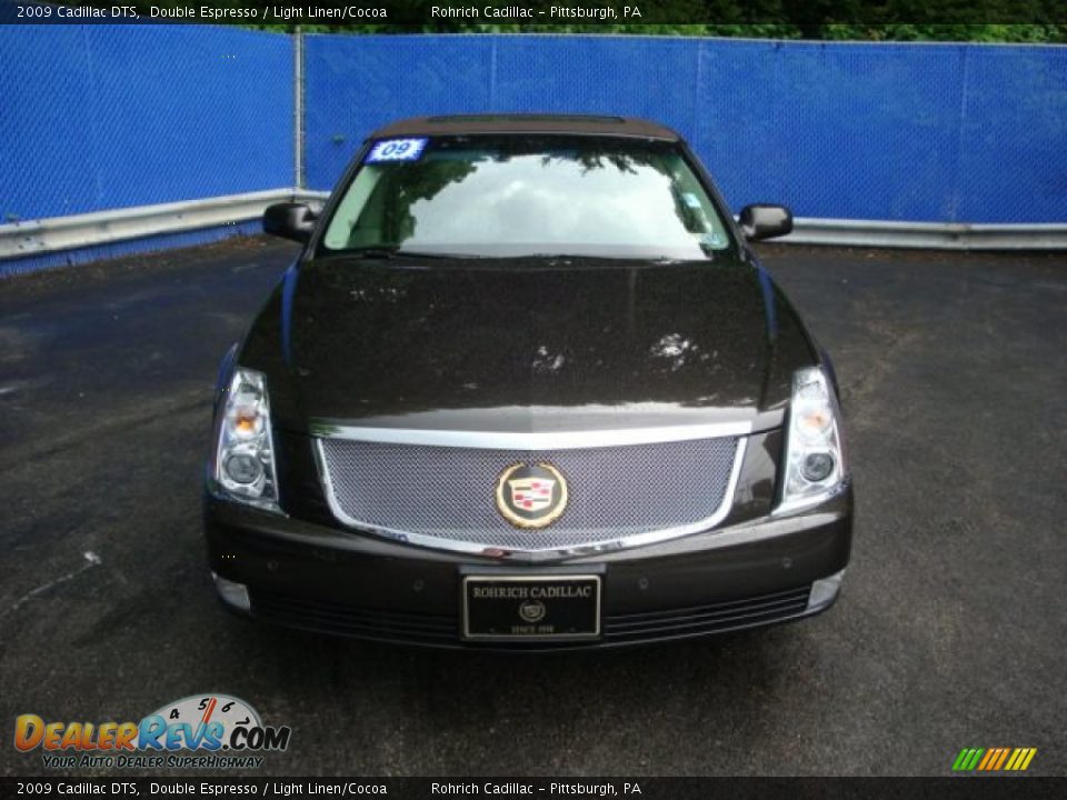 2009 Cadillac DTS Double Espresso / Light Linen/Cocoa Photo #7
