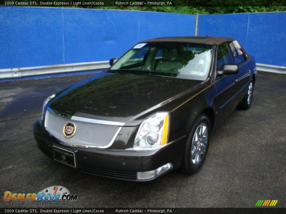 2009 Cadillac DTS Double Espresso / Light Linen/Cocoa Photo #8