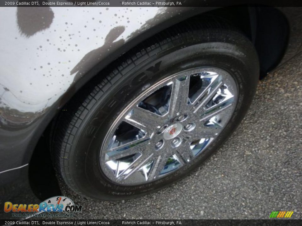 2009 Cadillac DTS Double Espresso / Light Linen/Cocoa Photo #9