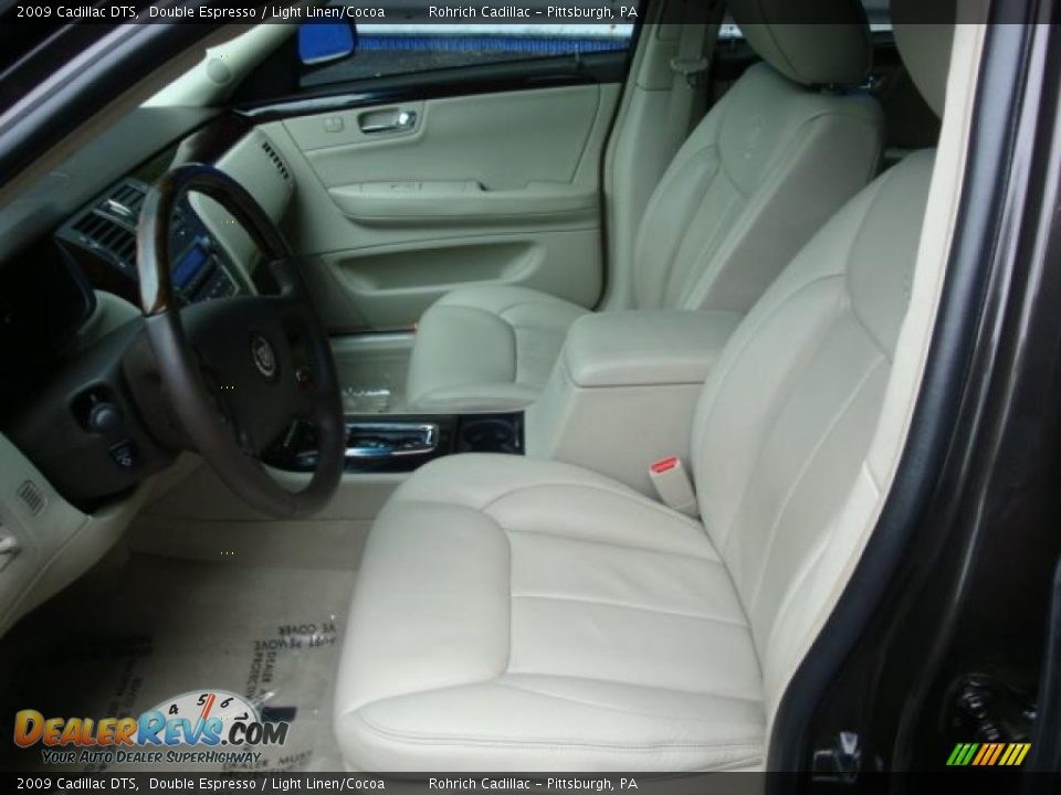 2009 Cadillac DTS Double Espresso / Light Linen/Cocoa Photo #10