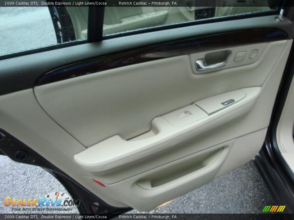 2009 Cadillac DTS Double Espresso / Light Linen/Cocoa Photo #13