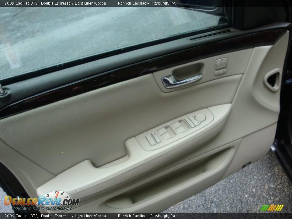 2009 Cadillac DTS Double Espresso / Light Linen/Cocoa Photo #14