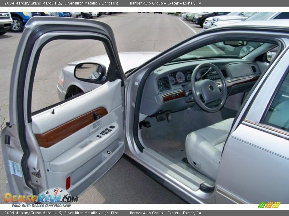 2004 Mercury Grand Marquis LS Silver Birch Metallic / Light Flint Photo #11
