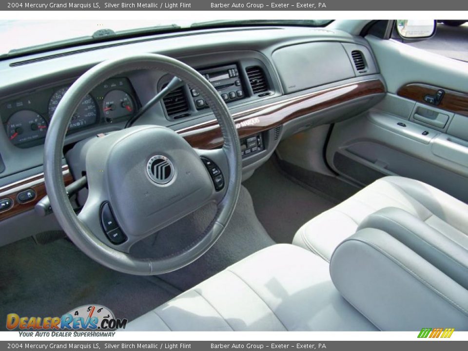 2004 Mercury Grand Marquis LS Silver Birch Metallic / Light Flint Photo #13