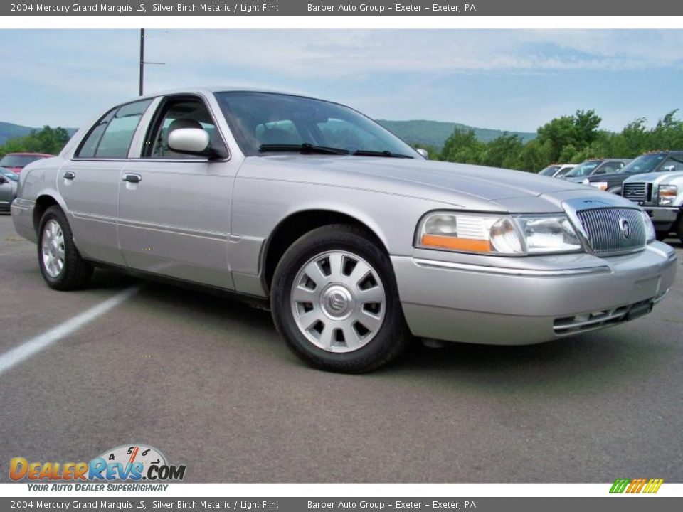 2004 Mercury Grand Marquis LS Silver Birch Metallic / Light Flint Photo #24