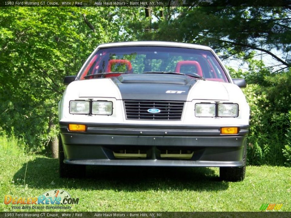 1983 Ford Mustang GT Coupe White / Red Photo #2